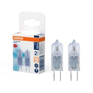 Osram Halogène G4 ampoules lot de 2, forme tubulaire, 10W, pour éclairage de four.