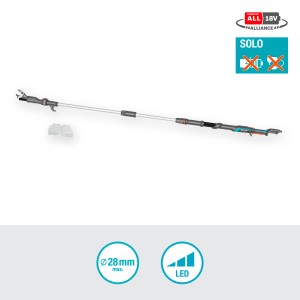 Gardena HighCut 250/18V P4A tagliasiepi telescopico a batteria solo, senza batteria/caricabatterie.