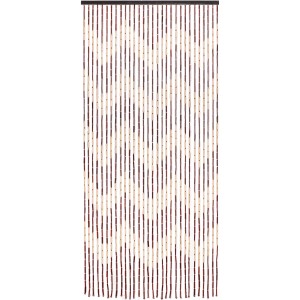 Rideau de porte en bambou Mekong, 90x200 cm, idéal comme séparateur de pièce.