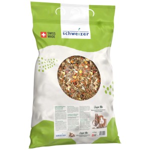 Eric Schweizer Super-Mix alimento per roditori, sacco da 5 kg con erbe, verdure e cereali.