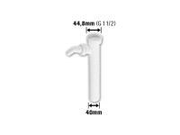 Verstellrohr Weiss G 1 1/2 mit 44,8 mm