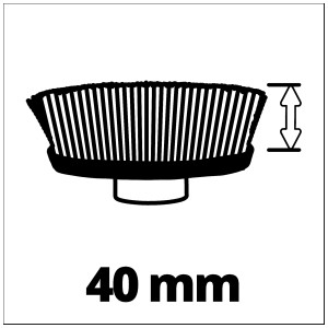 Spazzola morbida Einhell 170/40 per spazzola per superfici Picobella, accessorio per utensili da giardino.