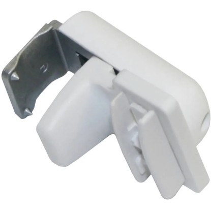 Schöner Wohnen Supporto fissaggio tenda plissettata Bianco (HxLxP) 15x10x3 cm