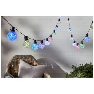 Guirlande lumineuse LED Star Trading Smart Party Light Multicolor avec 25 LED colorées pour l'extérieur.