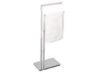 MSV Handtuchständer Santa Catarina Stahl Chrom (HxBxT) 30 x 20 x 85 cm