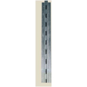 2 montants d'étagère galvanisés pour abri de jardin, env. 173 cm de long.