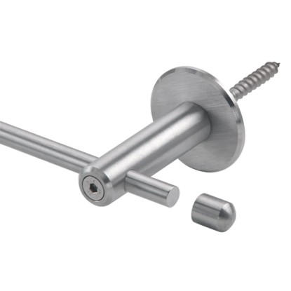 Console barre ronde V2A Ø 20 mm longueur 75 mm