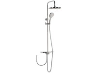 Duschsystem Tima mit Ablage rund Chrom