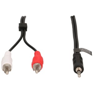 Schwaiger Adattatore audio stereo 1,5 m con connettore RCA e jack.