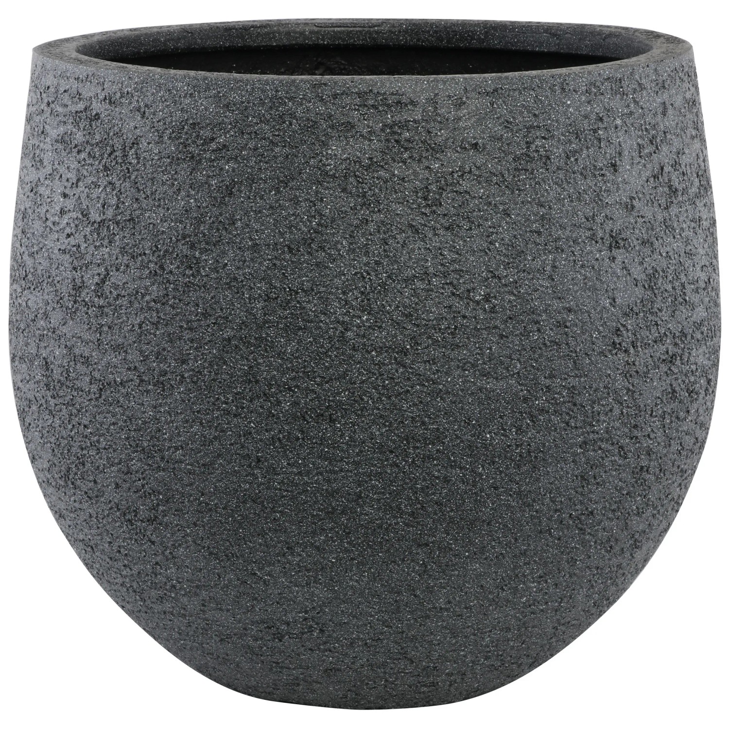 Vaso Grande In Plastica Riciclata 40 Cm – 22 Litri Grigio – Per Piante Da Interno/Esterno