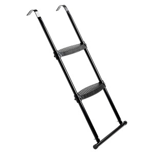 Scala nera per trampolino EXIT per altezza telaio 80-95 cm, accessorio per una salita sicura.