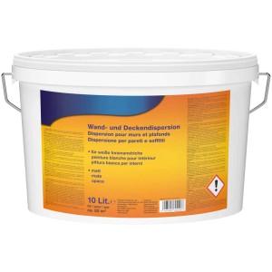 Secchio di pittura murale bianca DNP, 10 litri, per interni.