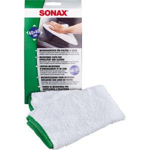 Sonax Mikrofasertuch für Polster und Leder, 40x40 cm, zur Autopflege.