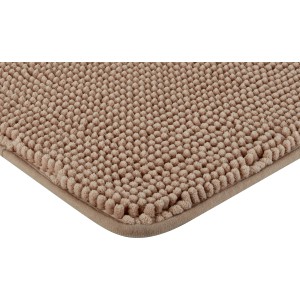 Tappeto da bagno beige (50x80 cm) di baliv in poliestere. Tappetino soffice per il tuo bagno.
