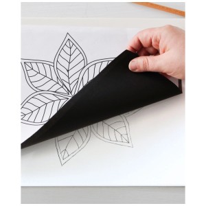 Kreul Papier graphite A4, 10 feuilles pour transférer des motifs sur des surfaces.