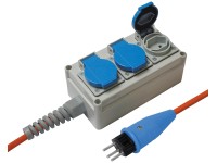 Steba KU-Nass Steckdosenleiste 3 x T13 mit Reset-Schalter IP21