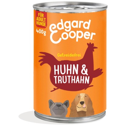 Edgard & Cooper Cibo umido per cani barattolo Pollo e tacchino Adult 400 g