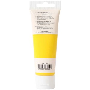 Tube I Am Creative Acrylfarbe Gelb, 75 ml. Ideal für Künstler und Hobbybastler.