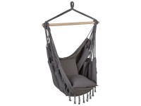 Beliani Hängesessel Bonea Baumwolle Grau
