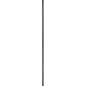 Tubo nero, Ø 2,7 cm, lunghezza 160 cm, per costruzione mobili e decorazioni in stile industriale.