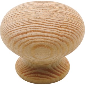 Pomello S300 in legno di pino, manopola per mobili facile da montare.
