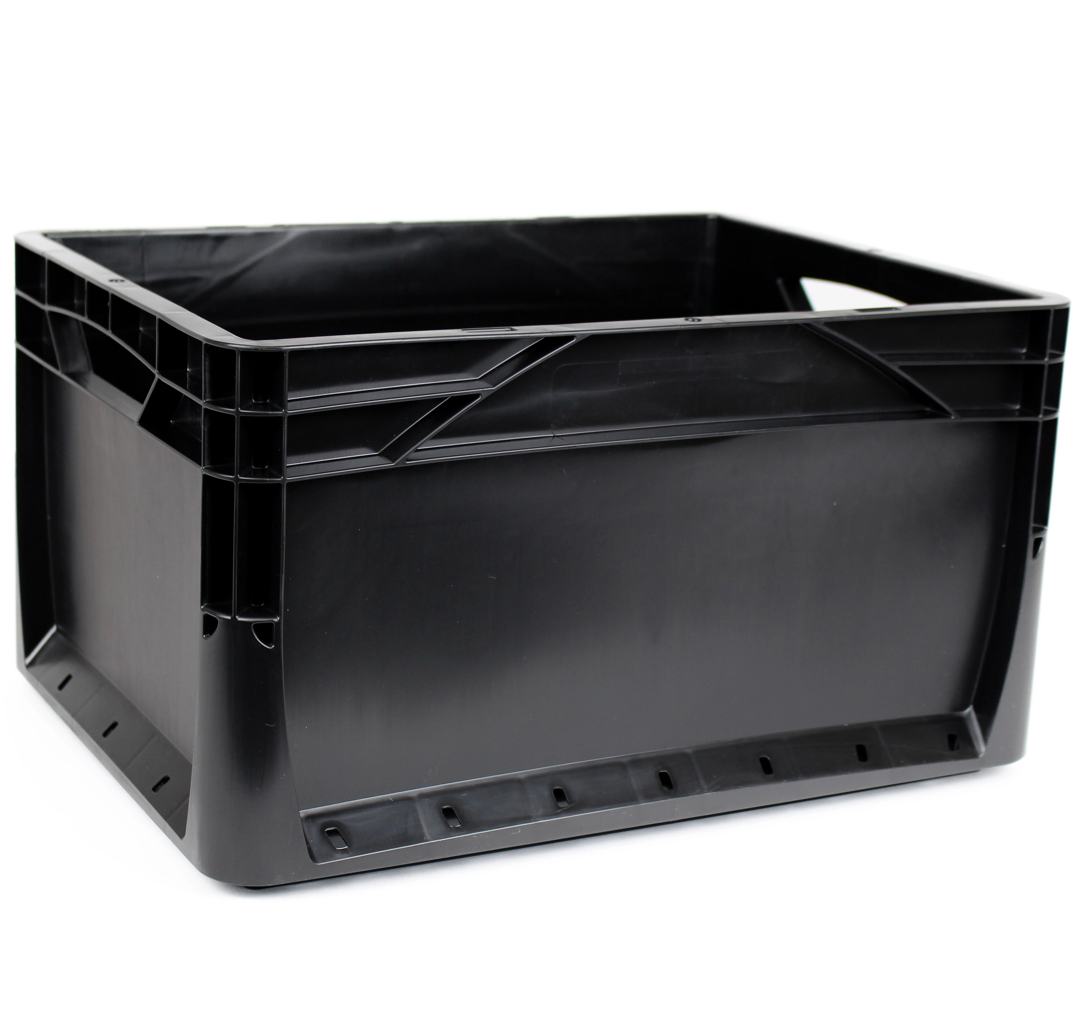Boîte système Eurobox paroi pleine Noir (HxlxP) 40 x 30 x 22 cm