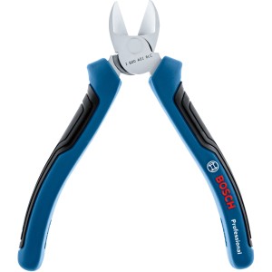 Pince coupante de côté Bosch Professional, 160 mm, avec manche bleu et noir. Pince pour professionnels.