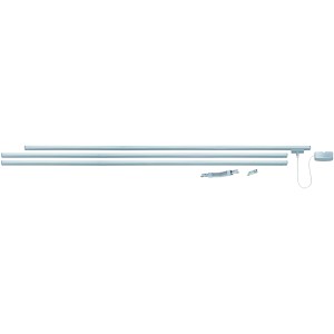Paulmann URail système de base chrome mat : 3 rails, connecteurs et accessoires pour votre système de rails.