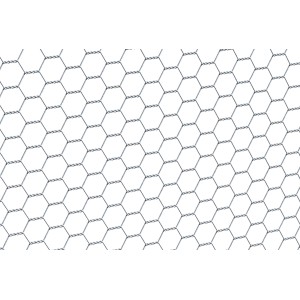 Grillage hexagonal galvanisé Gah Alberts, hauteur 50 cm, longueur 10 m, pour clôtures et petits enclos pour animaux.