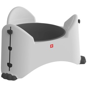 Gamelle réglable Rotho Sammy blanche (1,02 l) pour chiens et chats.