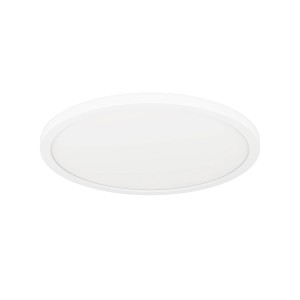 Plafoniera LED Eglo Expert Minerario bianca e rotonda, Ø 30 cm, adatta per ambienti umidi.