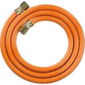 Tubo speciale arancione (1,5 m) per grill a gas CH con raccordi a dado. Utensile per grill.