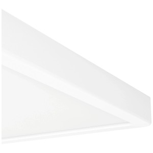 Plafonnier LED carré blanc Eglo Fueva 6, 29x29 cm, avec fonction CCT.