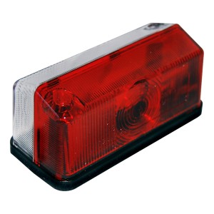 Luce d'ingombro Las per rimorchi auto, rosso-bianca, per illuminazione rimorchio.