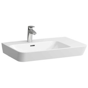 Lavabo Laufen Moderna R, 70x46,5 cm, surface à droite, blanc, pour montage mural.