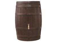Garantia Regentonne Barrica Kunststoff Dunkelbraun 420 l / Ø 78 cm