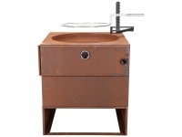 Nouvel Holzkohlegrill Pizza Passione Due Stahl (HxBxT) 76 x 70 x 70 cm
