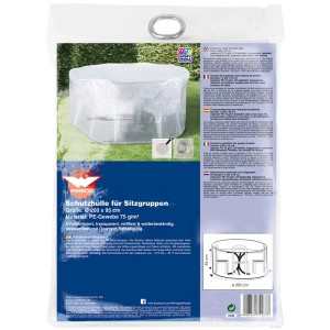 Copertura trasparente in PE per set da giardino, 200x95cm. Resistente alle intemperie e ai raggi UV.