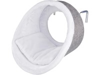 Trixie Hängehöhle für Heizkörper Rund Ø 38 cm x 34 cm Weiss / Grau