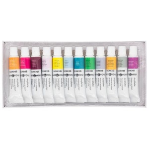 Glorex Art4You Fashion Acrylfarben-Set, 12 Tuben à 12 ml in modischen Farben, in Klarsichtverpackung.