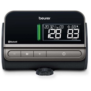 Misuratore di pressione da braccio Beurer BM 81 con display digitale e bracciale.