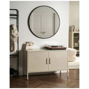 Beliani Armoire de bureau Uria beige clair 65 x 100 x 40 cm