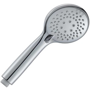 Douchette chromée Diaqua Menorca avec trois jets et flexible de douche.
