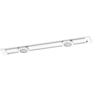 Ledvance LED-Unterbauleuchte mit Magnetschiene und 2 Spots, kaltweiß, für flexible Küchenbeleuchtung.