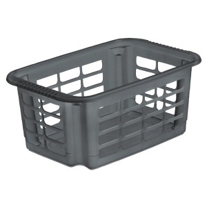 Panier rotatif et empilable Rotho Reverso anthracite, 4,5 l, pour rangement.