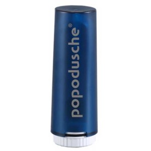 Bidet da viaggio ricaricabile Popodusche blu e bianco, 165 ml, per l'igiene personale in viaggio.