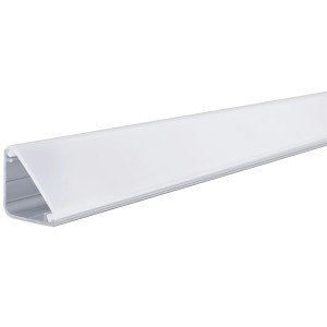 Profilo Paulmann Delta, 2 m, con diffusore per strisce LED, alluminio, accorciabile.