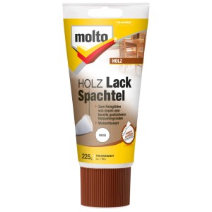 Tube Molto Holz Lack Spachtel, 225g, zum Ausbessern von Holzoberflächen.