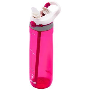 Contigo Ashland borraccia rosa, 720ml. Bottiglia con cannuccia e coperchio a tenuta stagna.