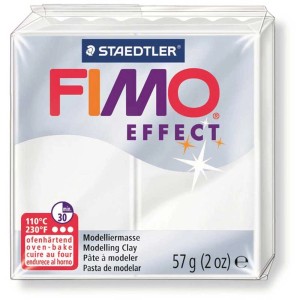 Fimo Effect Pâte à modeler Transparent, paquet de 57g, cuisson au four.